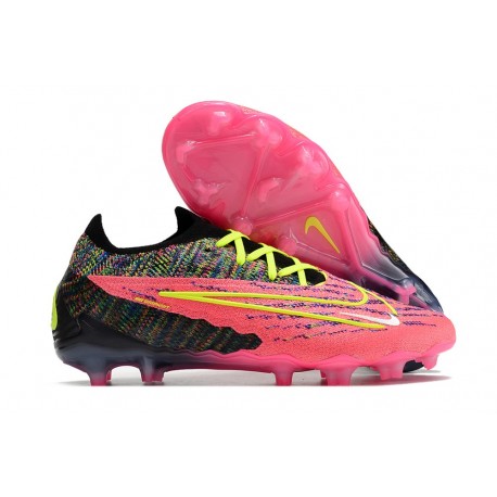 Nike Phantom GX Elite FG Nuovo Rosa Nero Giallo