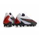 Nike Phantom GX Elite FG Nuovo Nero Grigio Rosso