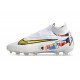 Scarpe da Calcio Nike Phantom Gx Elite DF FG Bianco Oro