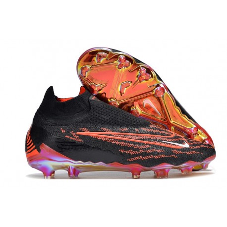 Scarpe da Calcio Nike Phantom Gx Elite DF FG Nero Cremisi