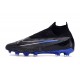 Scarpe da Calcio Nike Phantom Gx Elite DF FG Nero Cromo Hyper Royal