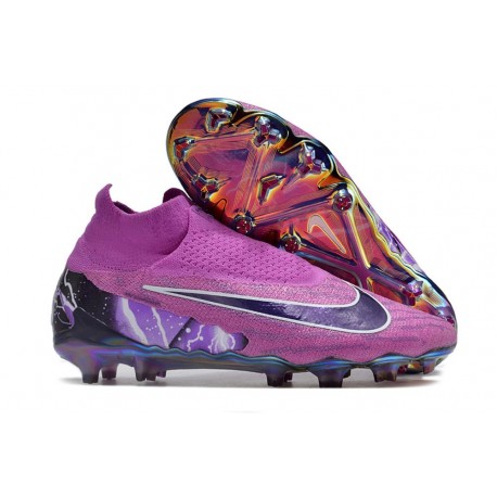 Scarpe da Calcio Nike Phantom Gx Elite DF FG Viola Nero