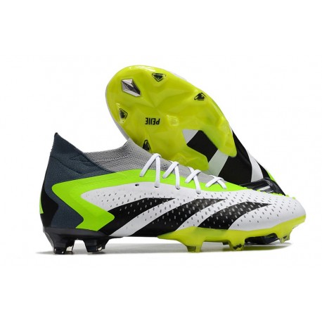 Scarpa adidas Predator Accuracy .1 FG Bianco Nero Core Limone Lucido