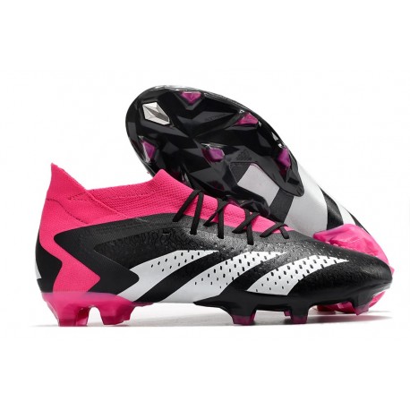 Scarpa adidas Predator Accuracy .1 FG Nero Core Bianco Rosa Shock Team