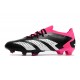 Adidas Predator Accuracy .1 L FG Nero Core Bianco Rosa Shock Team