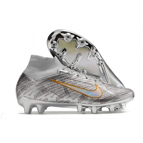 Nike Zoom Mercurial Superfly 9 Elite AG-Pro Argento Oro