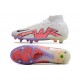 Scarpa Nike Air Zoom Mercurial Superfly IX Elite SG Bianco Off Noir Latte Di Cocco