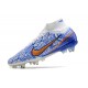 Scarpa Nike Air Zoom Mercurial Superfly IX Elite SG Bianco Blu Oro