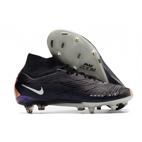 Scarpa Nike Air Zoom Mercurial Superfly IX Elite SG Nero Rame Metallico