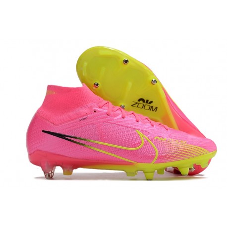 Scarpa Nike Air Zoom Mercurial Superfly IX Elite SG Rosa Blast Volt Gridiron