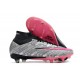 Scarpa Nike Air Zoom Mercurial Superfly IX Elite SG XXV Argento Metallico Rosa Hyper Nero
