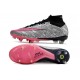 Scarpa Nike Air Zoom Mercurial Superfly IX Elite SG XXV Argento Metallico Rosa Hyper Nero