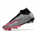 Scarpa Nike Air Zoom Mercurial Superfly IX Elite SG XXV Argento Metallico Rosa Hyper Nero