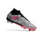 Scarpa Nike Air Zoom Mercurial Superfly IX Elite SG XXV Argento Metallico Rosa Hyper Nero