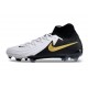 Scarpa Nike Phantom Luna 2 Elite FG Bianco Nero Oro Metallizzato
