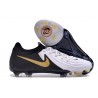 Scarpe Nike Phantom GX II Elite FG Bianco Nero Oro Metallizzato