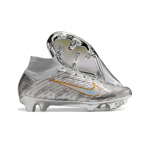 Nike Zoom Mercurial Superfly IX Elite FG Argento Oro