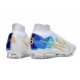 Nike Air Zoom Mercurial Superfly 9 Elite FG Bianco Blu Oro