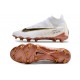 Scarpe da Calcio Nike Phantom Gx Elite DF FG Bianco Oro