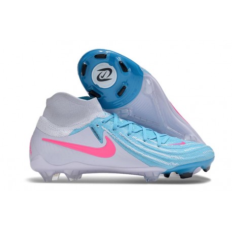 Scarpa Nike Phantom Luna 2 Elite FG Blu Bianco Rosa