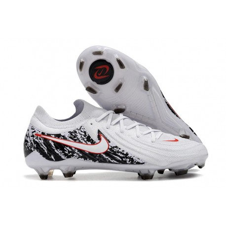 Scarpe Nike Phantom GX II Elite FG Bianco Nero Rosso