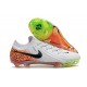 Scarpe Nike Phantom GX II Elite FG Bianco Nero Arancione