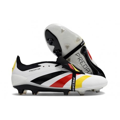 adidas Predator Tongue Elite FG Bianco Nero Rosso Giallo