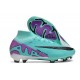 Nike Air Zoom Mercurial Superfly 9 Elite FG Turchese Hyper Fucsia Dream Nero Bianco