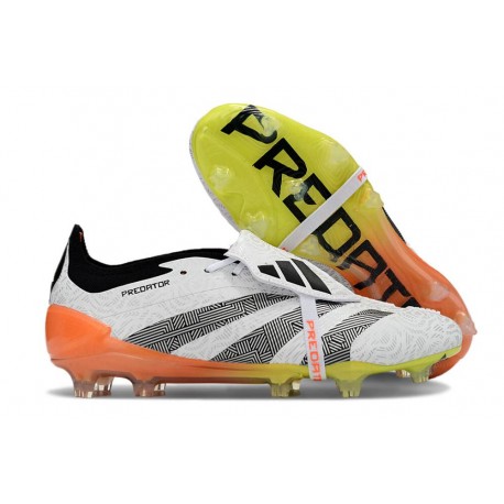 Scarpe adidas Predator 24 Elite FT FG Bianco Nero Arancione