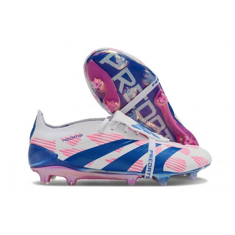 Scarpe adidas Predator 24 Elite FT FG Ftwr Bianco Solar Blu Solar Rosa
