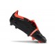 Scarpe adidas Predator 24 Elite FT FG Nero Core Bianco Rosso Solare
