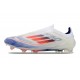 Adidas Scarpa F50 Elite Senza Lacci FG Ftwr Bianco Rosso Solare Blu Lucido
