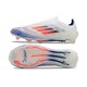 Adidas Scarpa F50 Elite Senza Lacci FG Ftwr Bianco Rosso Solare Blu Lucido