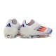 Adidas Scarpa F50 Elite Senza Lacci FG Ftwr Bianco Rosso Solare Blu Lucido