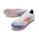 Adidas Scarpa F50 Elite Senza Lacci FG Ftwr Bianco Rosso Solare Blu Lucido