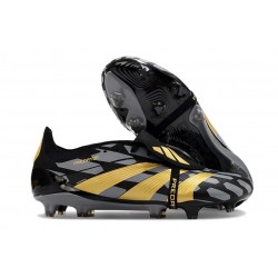 Scarpe adidas Predator 24 Elite FT FG Nero Core Oro Met