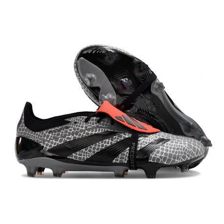 Scarpe adidas Predator 24 Elite FT FG Nero Grigio Rosso