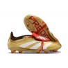 Scarpe adidas Predator 24 Elite FT FG Oro Met Bianco Rosso