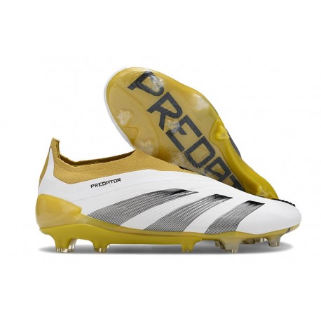 adidas - Predator 24 Elite LL FG Bianco Oro Nero