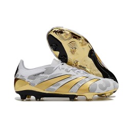 Scarpa adidas Predator 24 Elite FG Oro Bianco Grigio