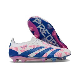 Scarpa adidas Predator 24 Elite FG Bianco Blu Rosa