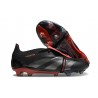 Adidas Predator Elite Foldover Tongue FG Stealth Victory - Nero Grigio Rosso