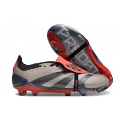 Scarpe adidas Predator 24 Elite FT FG Platin Met Nero Aurora Carbone