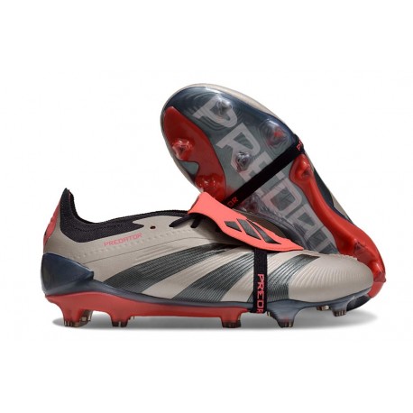 Scarpe adidas Predator 24 Elite FT FG Platin Met Nero Aurora Carbone