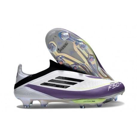 Scarpa da Calcio adidas F50+ FG X Messi Ftwr Bianco Nero Core Unity Viola