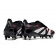 Scarpa Adidas Predator Elite Tongue FG Nero Grigio 4 Rosso Lucido