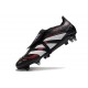 Scarpa Adidas Predator Elite Tongue FG Nero Grigio 4 Rosso Lucido
