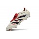 Scarpa Adidas Predator Elite Tongue FG Bianco Off Nero Core Rubino Puro
