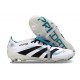 Scarpa Adidas Predator Elite Tongue FG Bianco Nero Ciano 