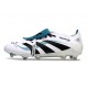 Scarpa Adidas Predator Elite Tongue FG Bianco Nero Ciano 